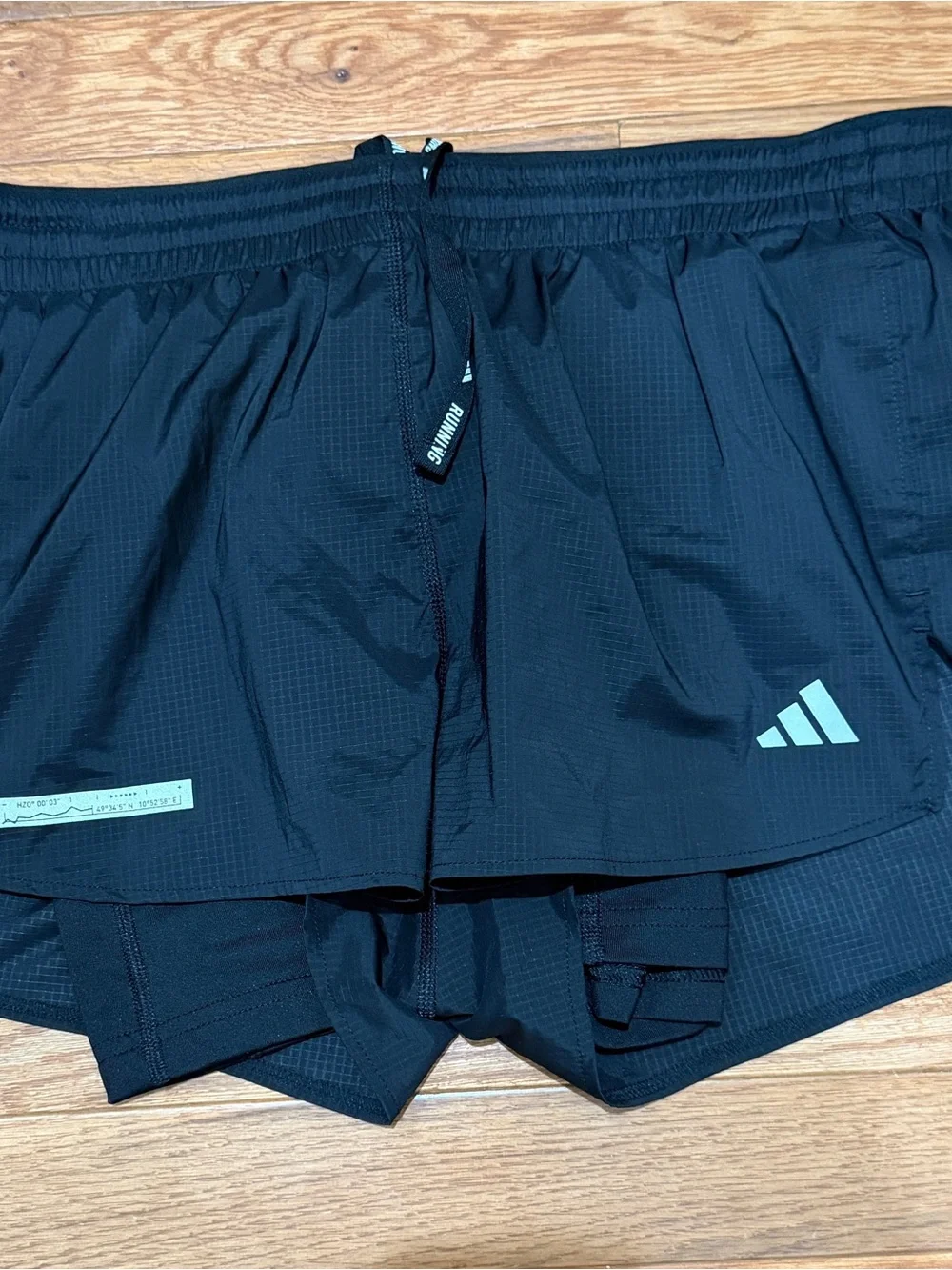 adidas Black Women's 2-in-1 Layered Running Shorts